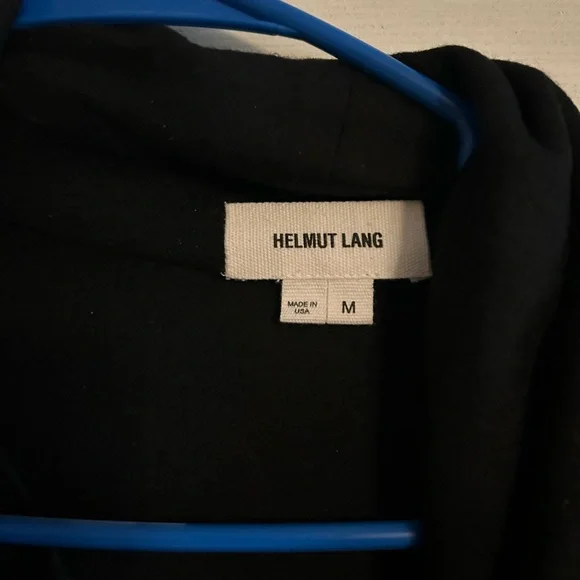 Helmut Lang Elegant Black Zip Up Sweater - Picture 2 of 2